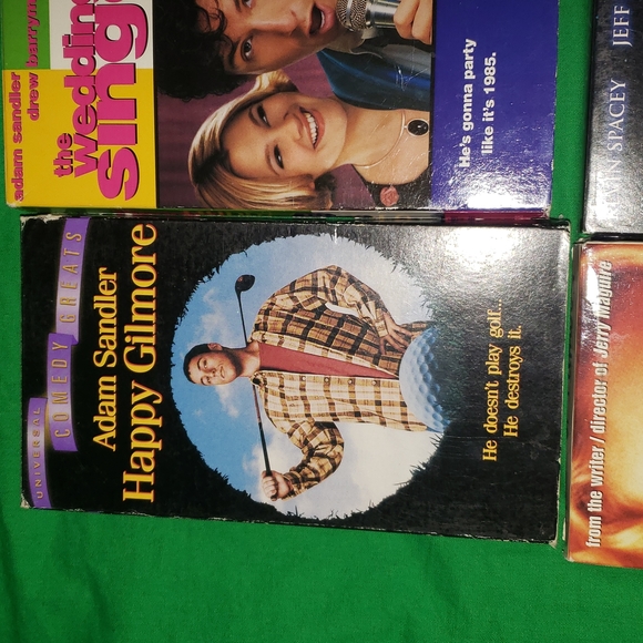 VHS Collection 9 Tapes Happy Gilmore Wedding Singer American Pie + More - Picture 2 of 11